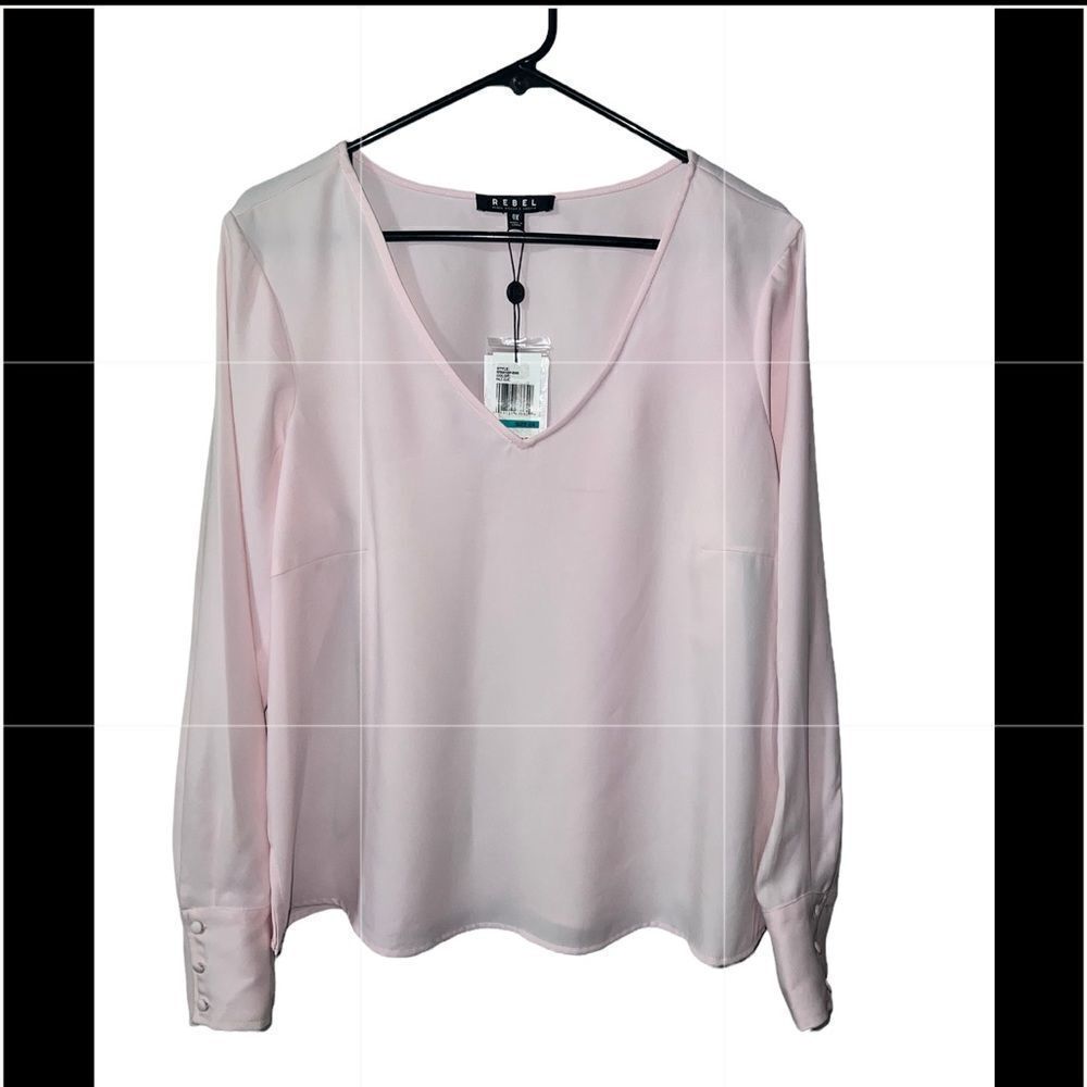 Rebel Wilson X Angels Plus Size Blouse Size 0X NWT Lilac Pink